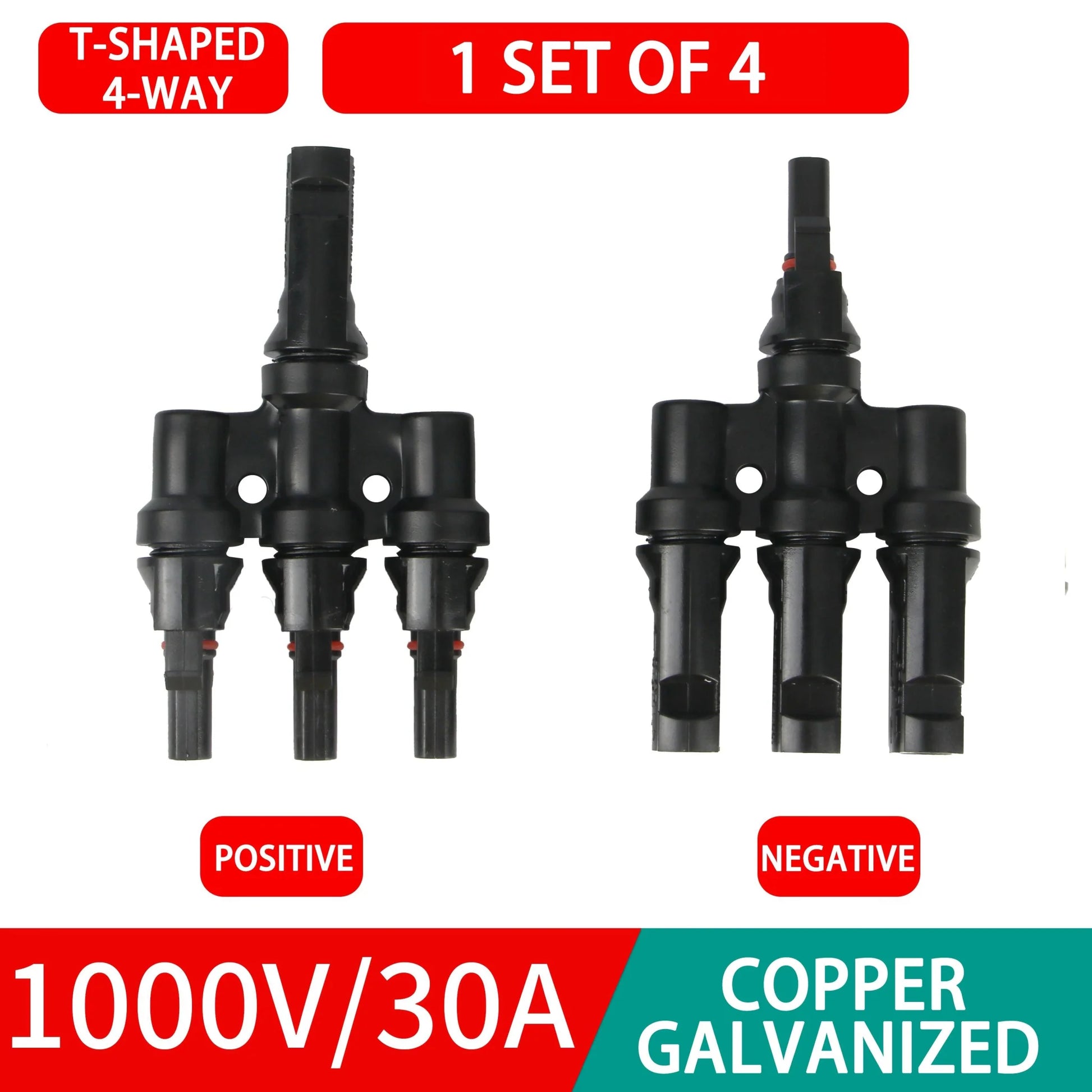 PV connector Y/T type 2/3/4/5/6/7 Way parallel connection solar panel system waterprrof connector Branch Solar Cell Connect Plug Solar Adaptors