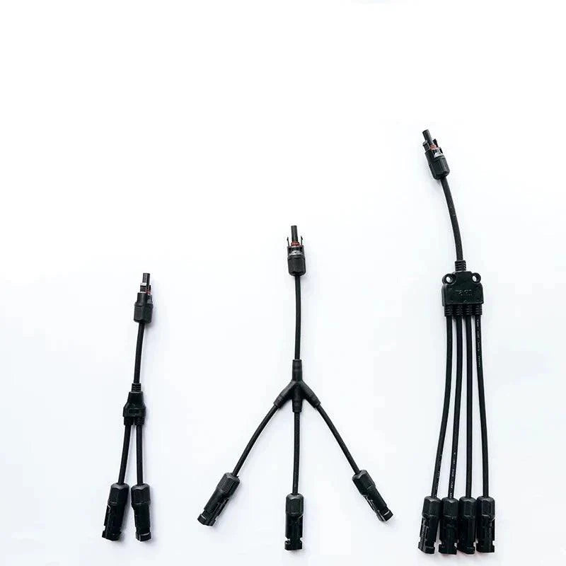 PV connector Y/T type 2/3/4/5/6/7 Way parallel connection solar panel system waterprrof connector Branch Solar Cell Connect Plug Solar Adaptors