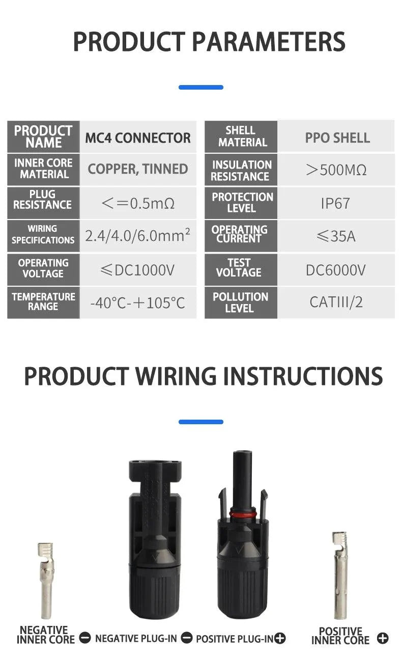 PV connector Y/T type 2/3/4/5/6/7 Way parallel connection solar panel system waterprrof connector Branch Solar Cell Connect Plug Solar Adaptors