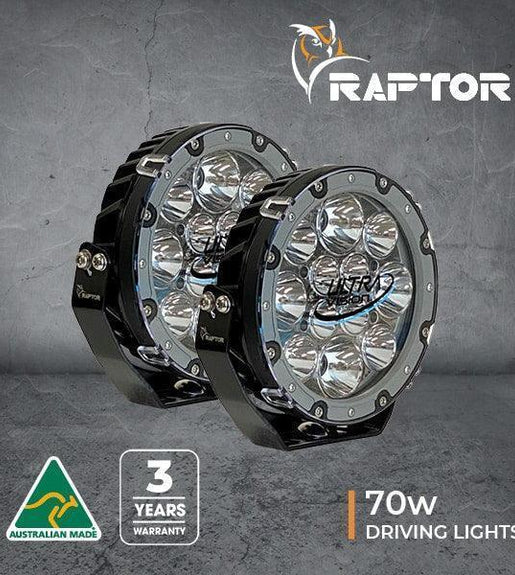 Raptor 70 LED 7″ Driving Light (Pair) Driving Lights