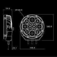 Raptor 70 LED 7″ Driving Light (Pair) Driving Lights