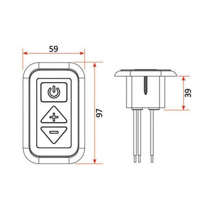 Backlit LED Digital Dimmer