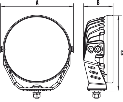 Roadvision 7" 68W Stealth Driving Light Kit Driving Lights