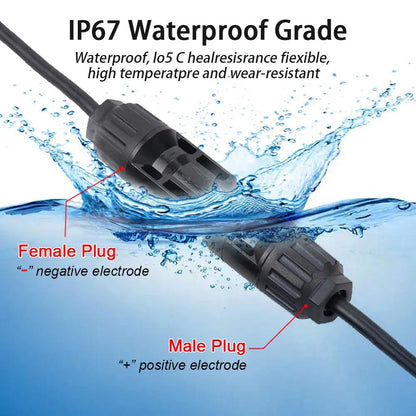 Solar Connector to XT60I- F Adapter 12AWG Cable Connect Solar Panel Charge Cable 1/2/3M for Generator Portable Power Station Solar Cable