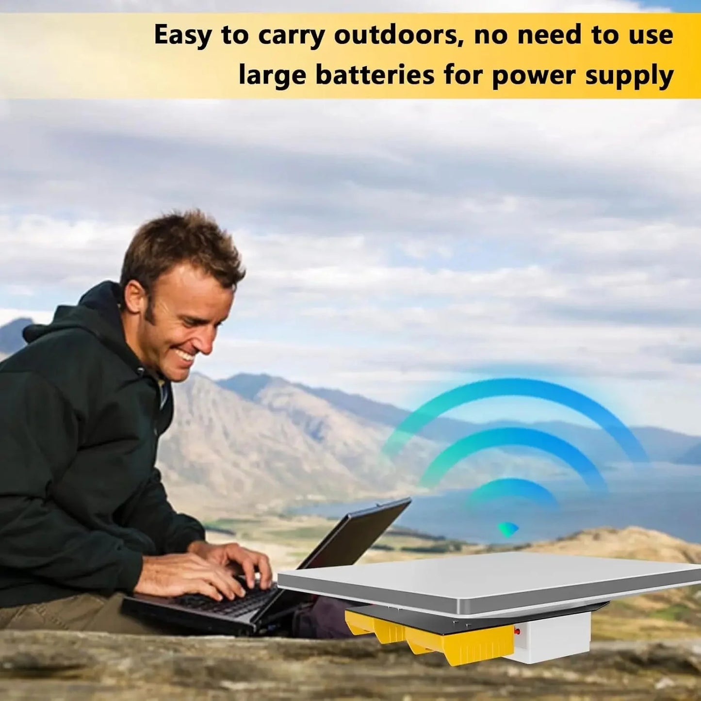 Starlink Mini Adapter for Dewalt 20v 60V Batteries. Provides power supply for Starlink Mini(No Batteries) 