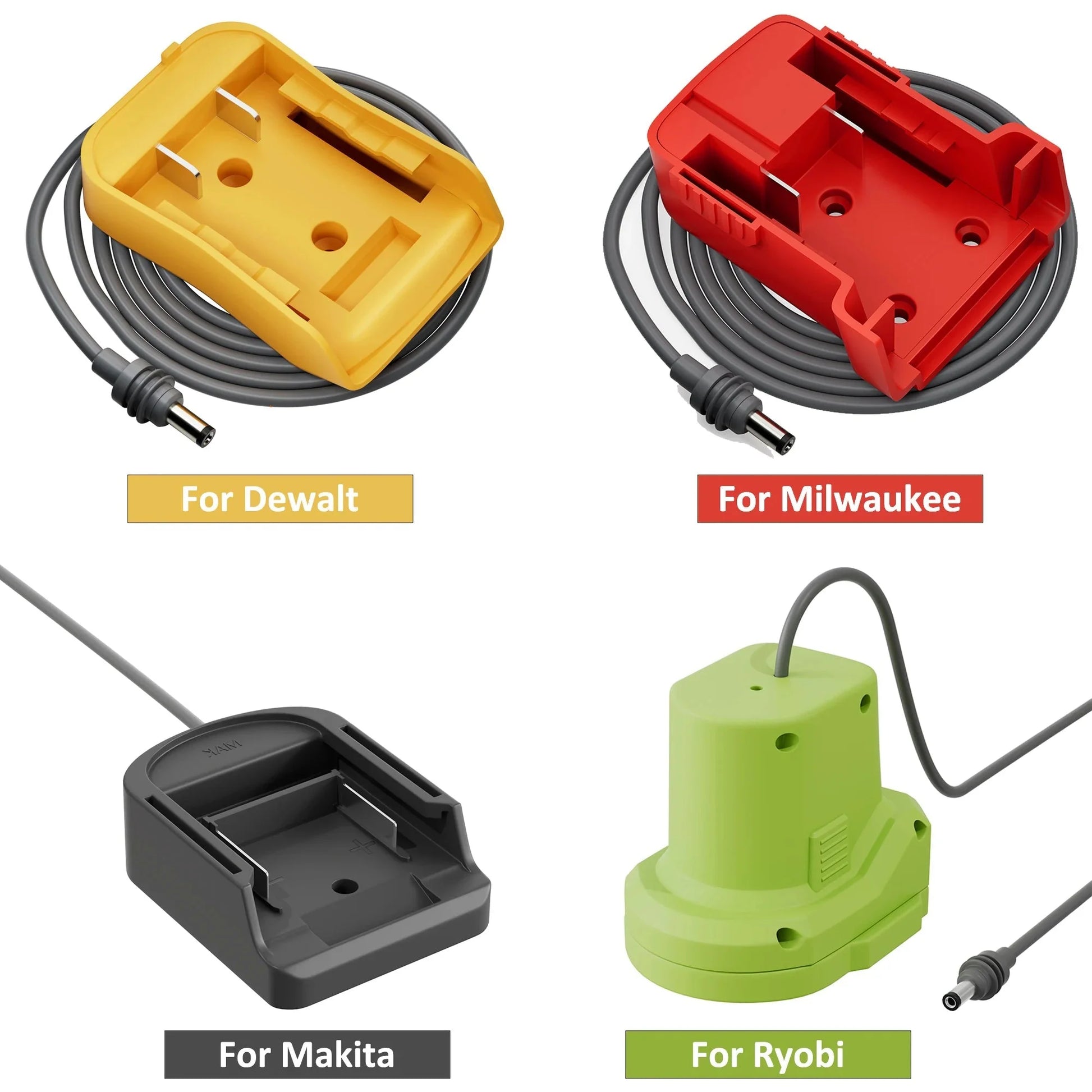 Starlink Mini Battery Adapter Power Cable for Makita Ryobi Milwaukee Dewalt 1M Cable Charger Adapter to DC Power Cable Cord Plug 