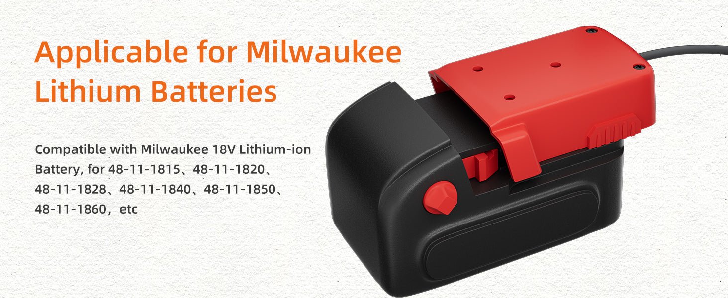 Starlink Mini Battery Adapter Power Cable for Makita Ryobi Milwaukee Dewalt 1M Cable Charger Adapter to DC Power Cable Cord Plug 