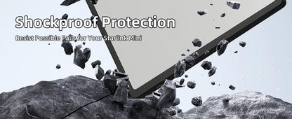 Starlink Mini Case Cover Silicone Protective Case for Mini Starlink Dish Antenna Protector Black with Anti-reflection Starlink Protection