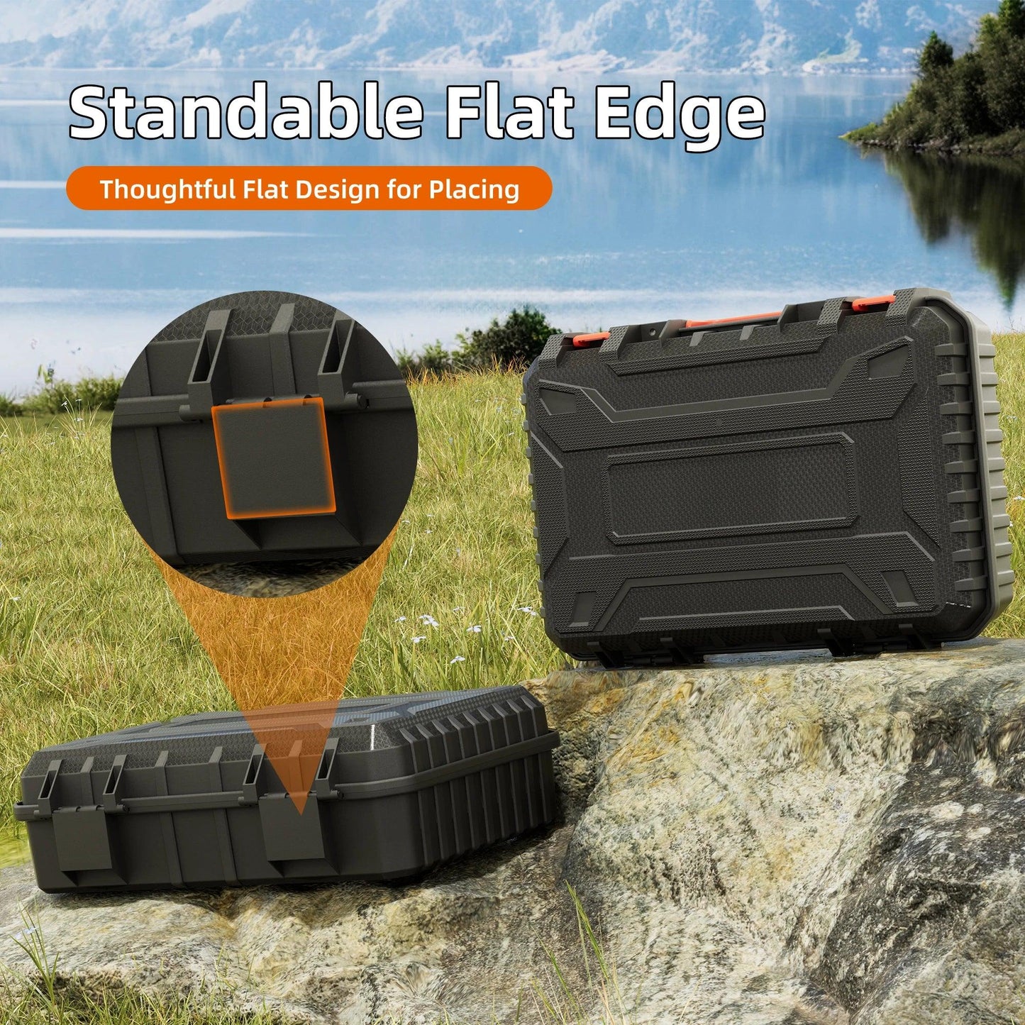 Starlink Mini Case Hard Waterproof Travel Case for Mini Starlink with Molded Foam for Mini Accessories Standable Storage Bag Starlink Protection