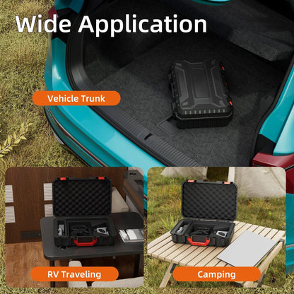 Starlink Mini Case Hard Waterproof Travel Case for Mini Starlink with Molded Foam for Mini Accessories Standable Storage Bag Starlink Protection