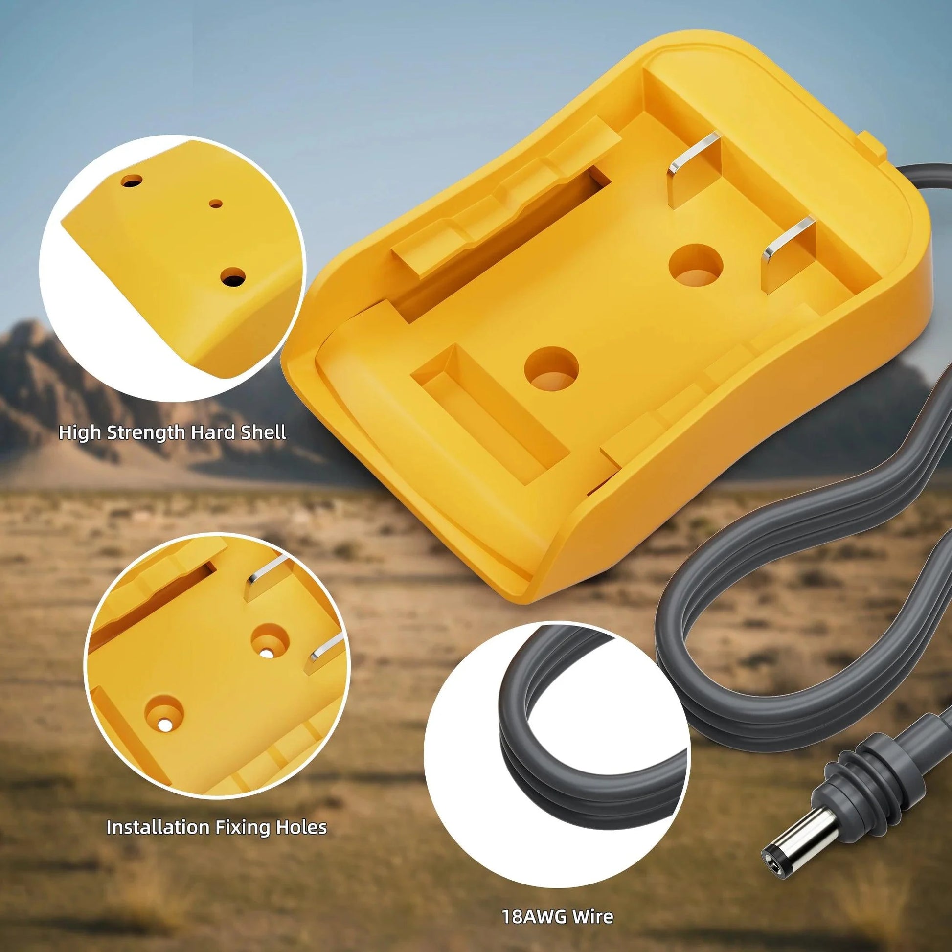 Starlink Mini DC Power Cable For Dewalt 18V-20V Battery Adapter Starlink Mini Dewalt Charger Adapter to DC Power Plug & Play 1M Starlink Cables & Adaptors