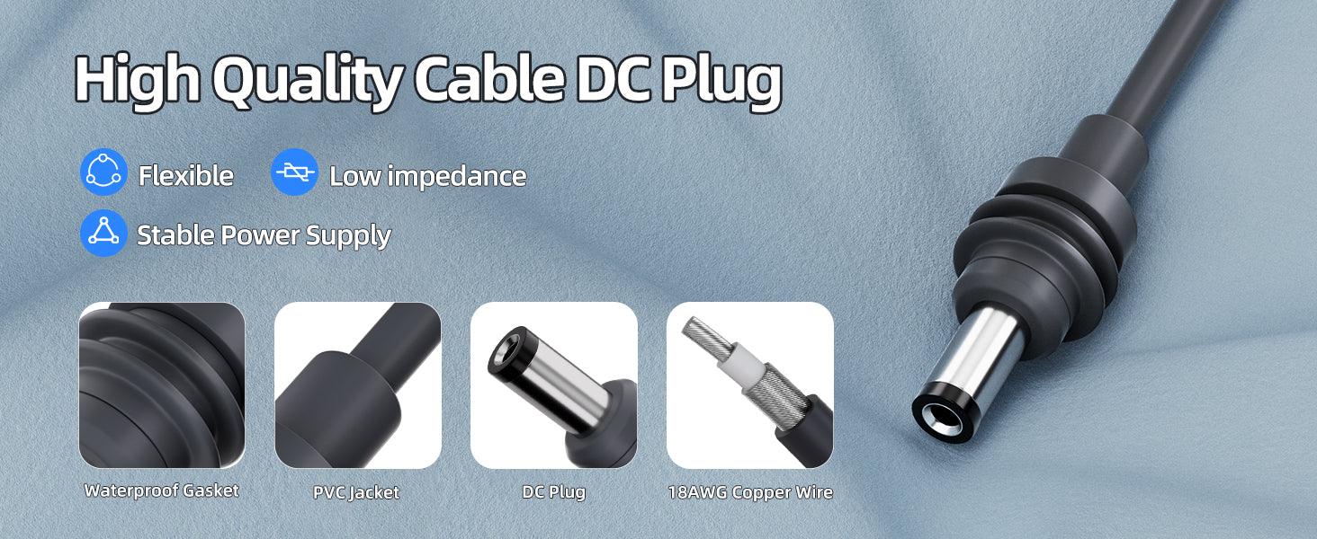 Starlink Mini DC Power Cable For Dewalt 18V-20V Battery Adapter Starlink Mini Dewalt Charger Adapter to DC Power Plug & Play 1M Starlink Cables & Adaptors