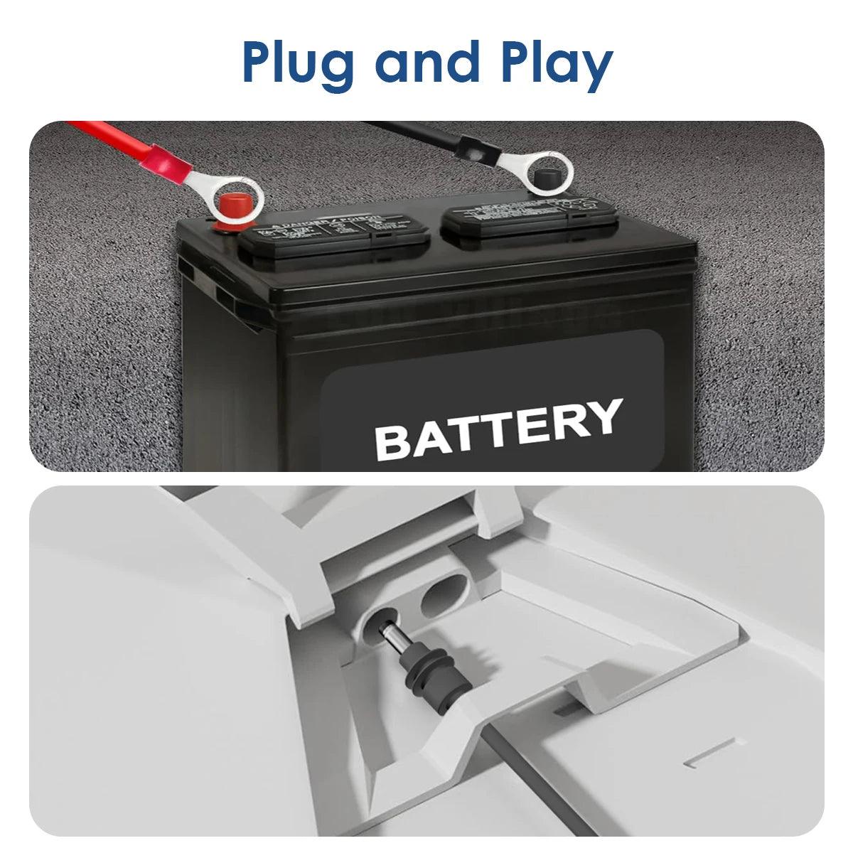 Starlink Mini Power Cable Wiring Harness with Automotive Fuse Holder ATC/ATO DC Plug 14AWG Starlink Cables & Adaptors