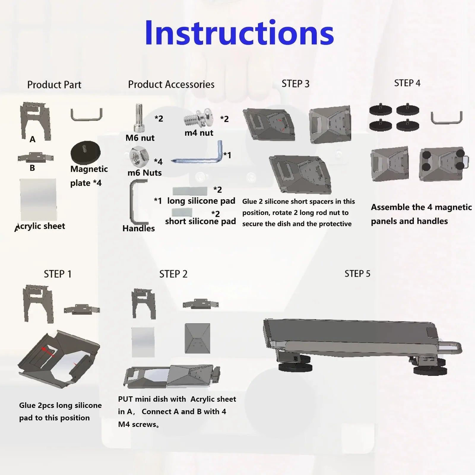 Starlink Mini Roof Mount, Starlink Mini Mounting Kit, Starlink Mini Magnetic Mount with a Protective Acrylic Shell 