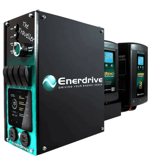 Traveller System (LEFT) 40AC 40DC Inc Simarine SCQ50 - Off-Grid 12v