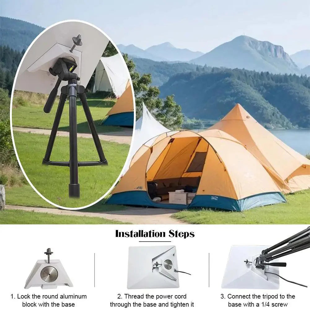 Tripod Foldable for StarLink MINI Tilt Upright Round Pipe Stand Height Adjustable Ethernet Adapter Pole Mount For Pipe Mini Starlink Tripod